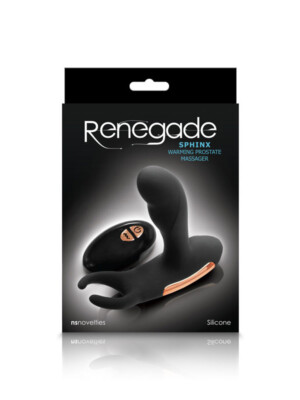 renegade sphinx warming prostate massager black
