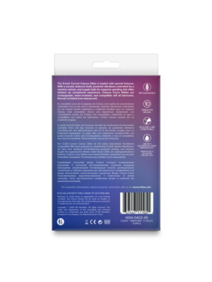 colours curve vibrating 5" dildo purple