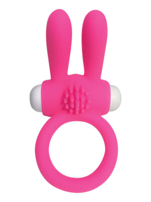 neon rabbit ring pink