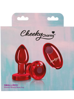 vibrating red metal remote plug small