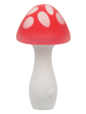 naughty bits muff shroom playful massager red