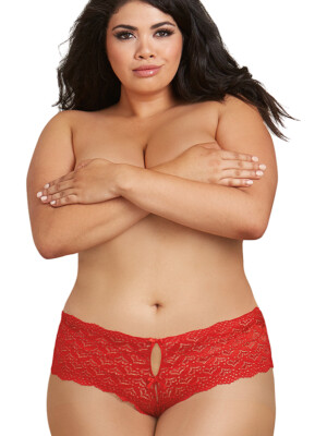 open back panty red 1x