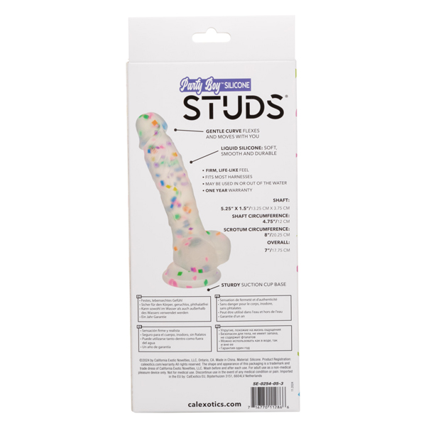 party boy silicone studs 5.25"/13.25 cm