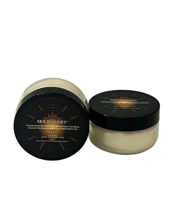 leather pheromone massage candle 1.7oz