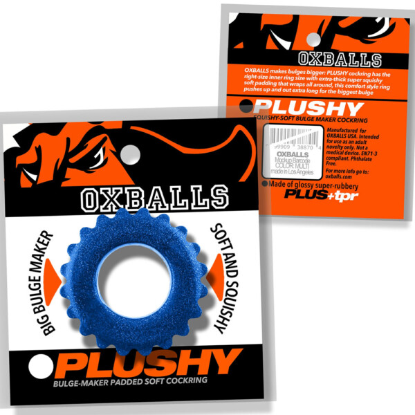 plushy single ring blue fire