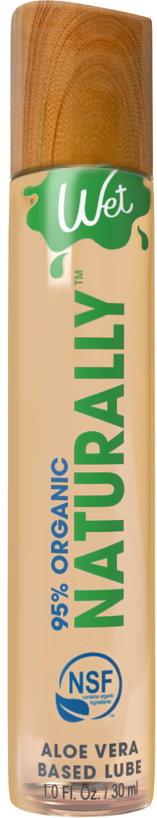 wet 95% organic naturally aloe based lubricant 1 oz