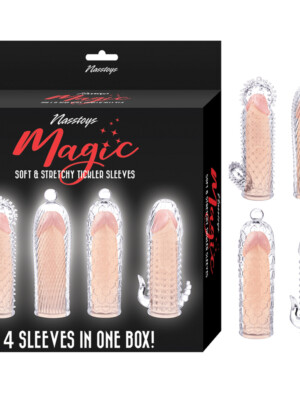magic soft and stretchy tickler sleeves kit clear magic soft and stretchy tickler sleeves kit clear