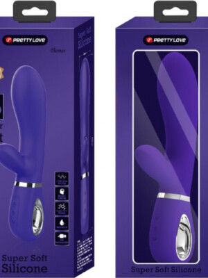 thomas super soft silicone rabbit vibrator purple thomas super soft silicone rabbit vibrator purple