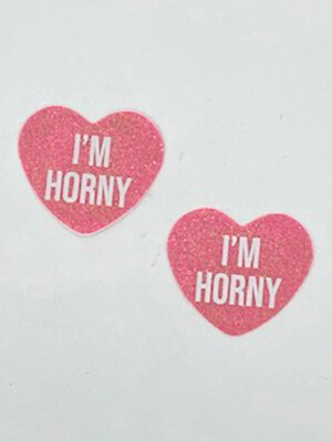 i'm horny berry candy heart pasties