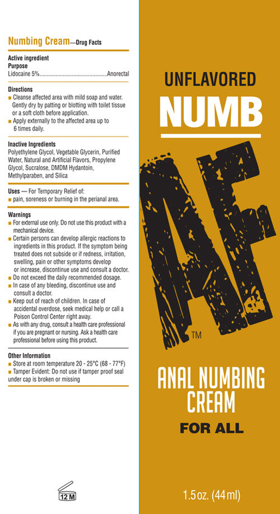 numb af anal desensitizing gel unflavored 1.5 fl. oz. numb af anal desensitizing gel unflavored 1.5 fl. oz.