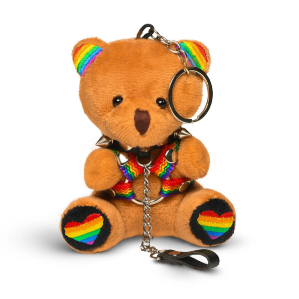 pride bear keychain