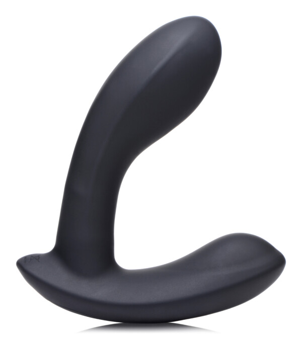 e stim and vibrating prostate massager black