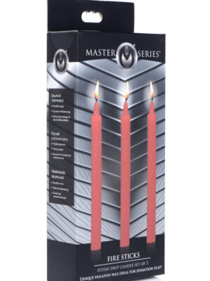 fetish drip candles 3pk red