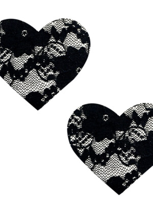 vogue black lace i heart u nipztix pasties vogue black lace i heart u nipztix pasties