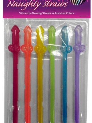 rainbow naughty straws