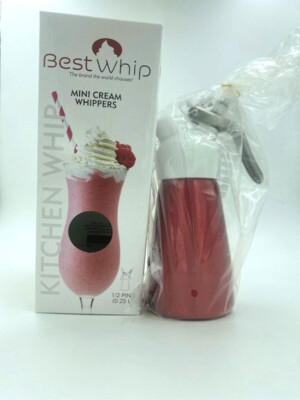 mini cream whipper 1/2 pint red mini cream whipper 1/2 pint red