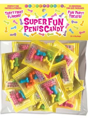 super fun penis candy 25 individual fun size packages