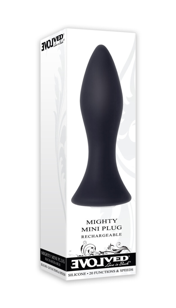 mini butt plug black