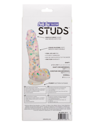party boy silicone studs 6"/15.25 cm