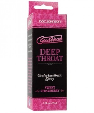 good head deep throat spray sweet strawberry