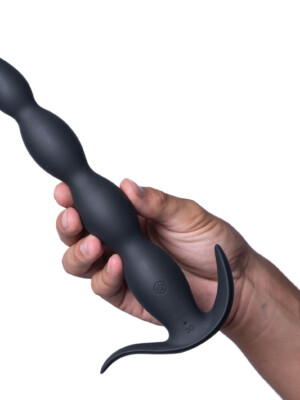 mason remote control silicone butt plug black