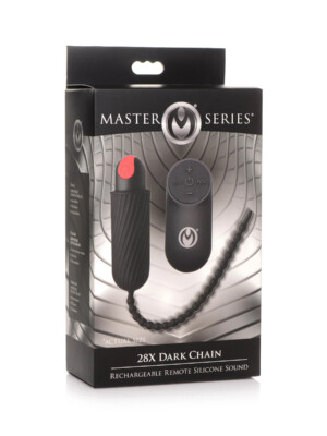 28x dark chain rechargeable remote silicone sound black 28x dark chain rechargeable remote silicone sound black