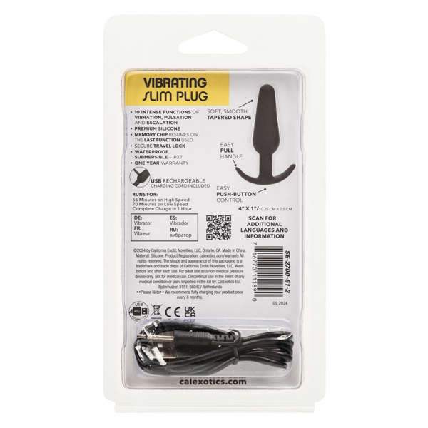 boundless vibrating slim plug black boundless vibrating slim plug black