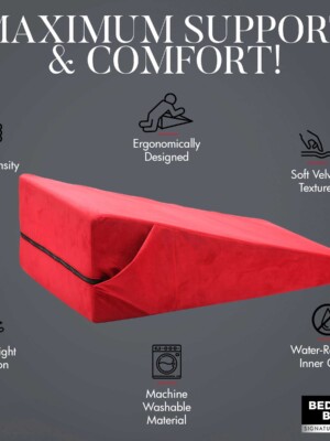 xl love cushion large wedge pillow red xl love cushion large wedge pillow red
