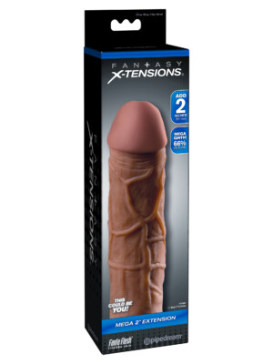 fantasy x tension mega 2 inch extension brown