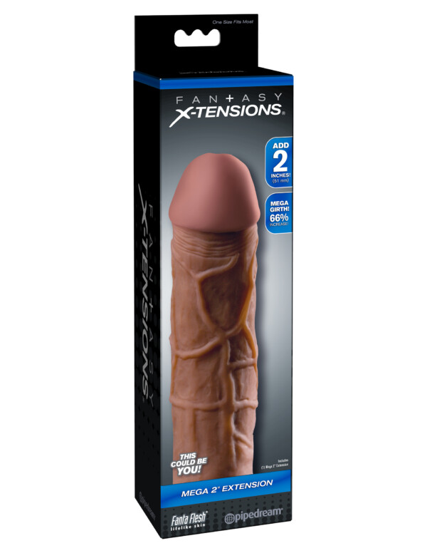 fantasy x tension mega 2 inch extension brown fantasy x tension mega 2 inch extension brown