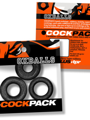 cockpack multi design 3 pack black mica