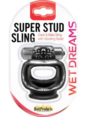 wet dreams super stud sling black