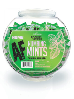 numb af spearmint flavored numbing mints display 100 pcs numb af spearmint flavored numbing mints display 100 pcs