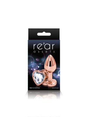 rear assets rose gold heart small clear
