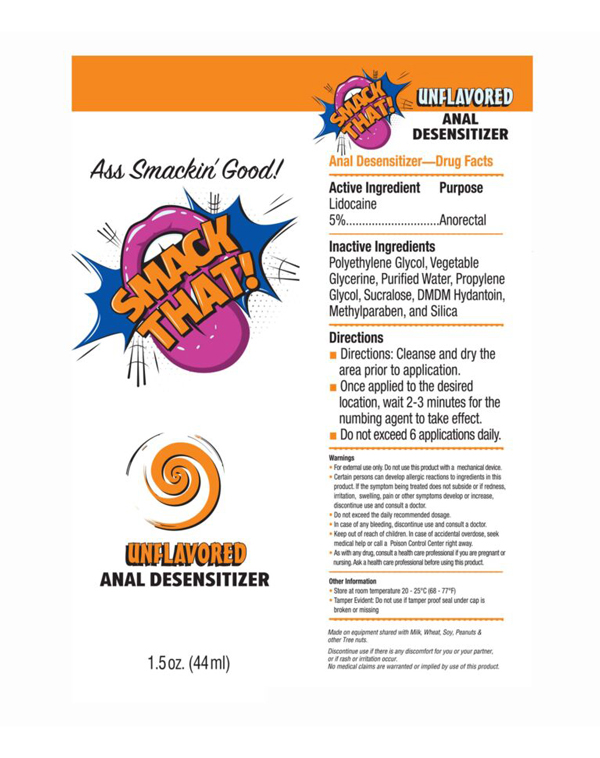 smack that anal desensitizer unflavored 1.5oz