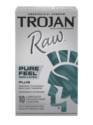 trojan raw non latex 10 pack trojan raw non latex 10 pack