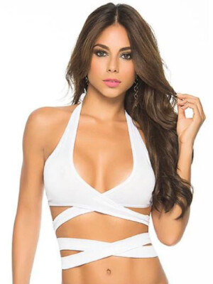 wrap around top medium/large white