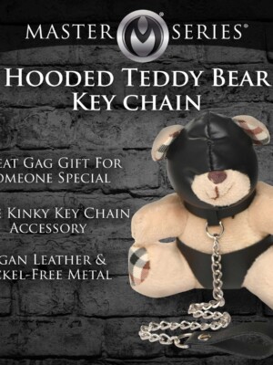 hooded teddy bear keychain