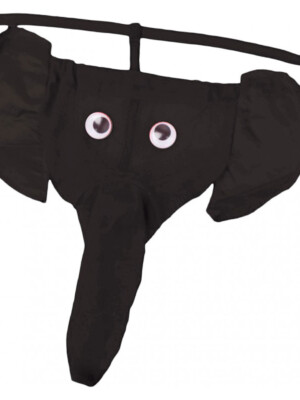 elephant thong black one size elephant thong black one size