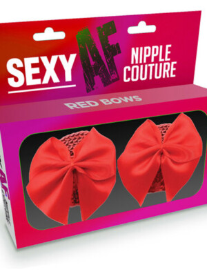 sexy af nipple couture red bows
