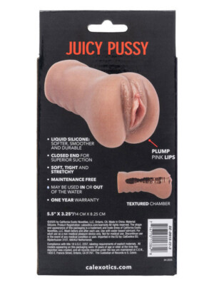 stroke it liquid silicone juicy pussy brown