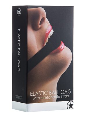 elastic ball gag black elastic ball gag black