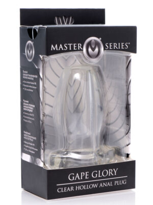 peephole clear hollow anal plug large peephole clear hollow anal plug large