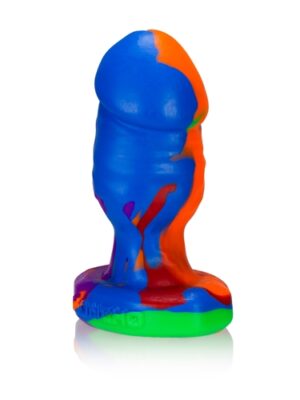 honcho 1 small stumpy dick shape buttplug rainbow