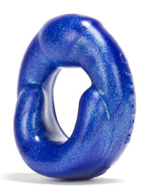 grip cockring fat padded u shaped cockring blue balls