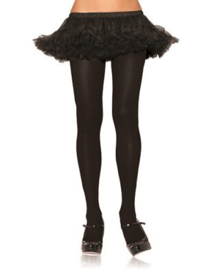 nylon tights one size black