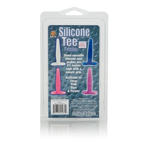 silicone tee probe 4.5 inches clear
