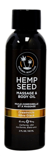 hemp seed massage and body oil dreamsicle 2 fl. oz./ 60ml