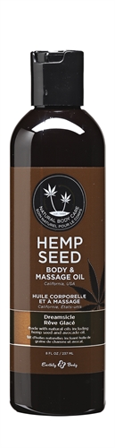 hemp seed massage and body oil dreamsicle 8 fl. oz./ 237ml