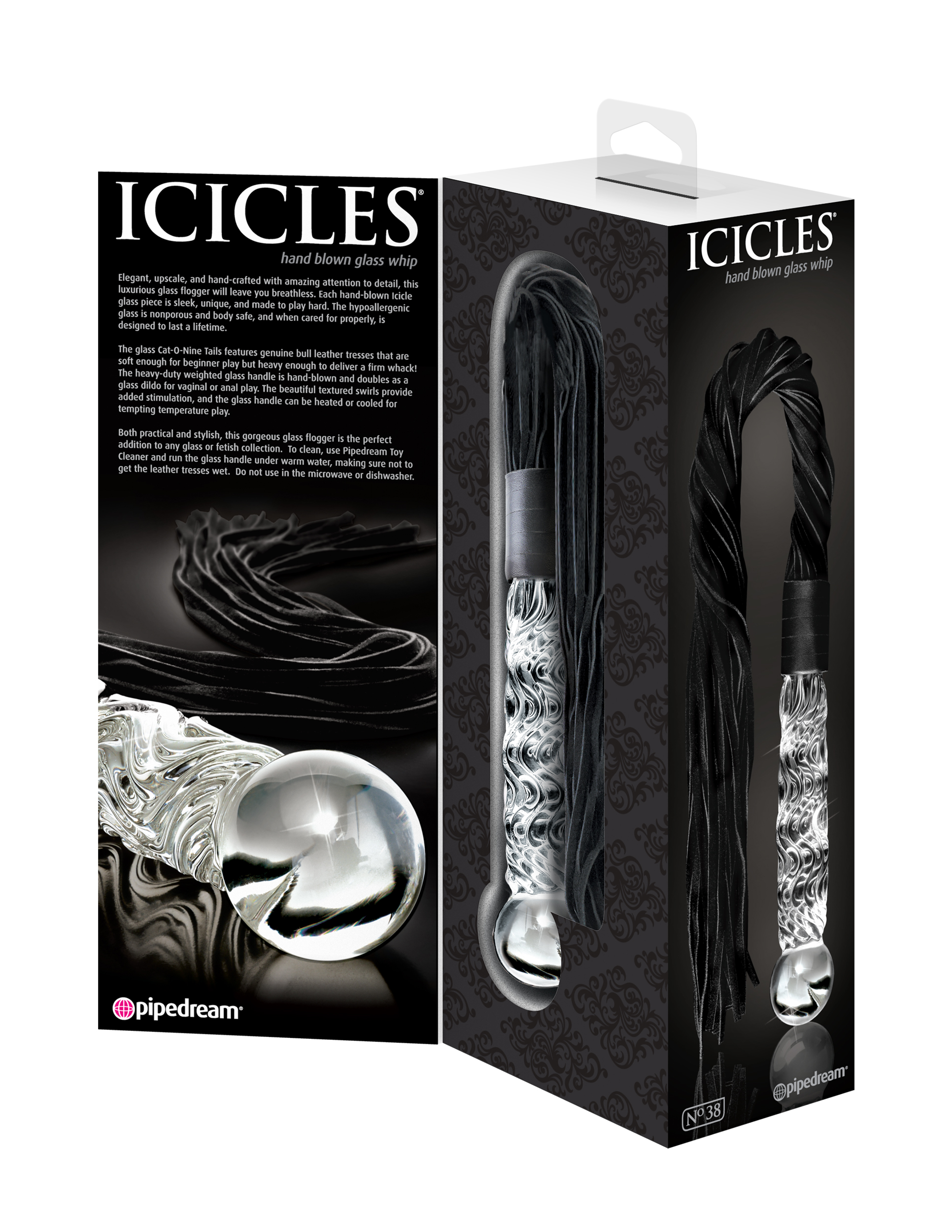 icicles no. 38 clear / black icicles no. 38 clear / black